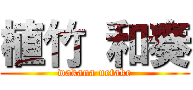 植竹 和奏 (wakana uetake)