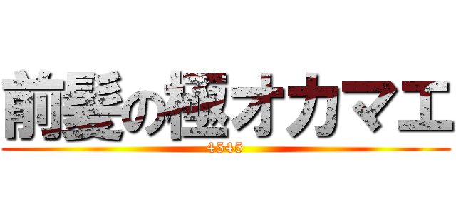 前髪の極オカマエ (4545)