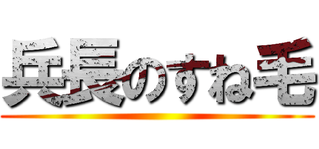 兵長のすね毛 ()