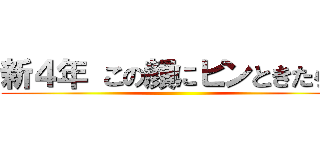 新４年 この顔にピンときたら！ ()