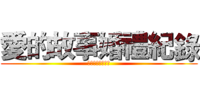 愛的故事婚禮紀錄 (愛的故事婚禮紀錄)