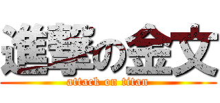進撃の金文 (attack on titan)