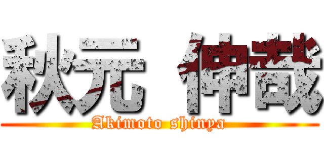 秋元 伸哉 (Akimoto shinya)