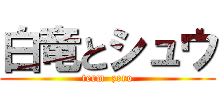 白竜とシュウ (term  zero)