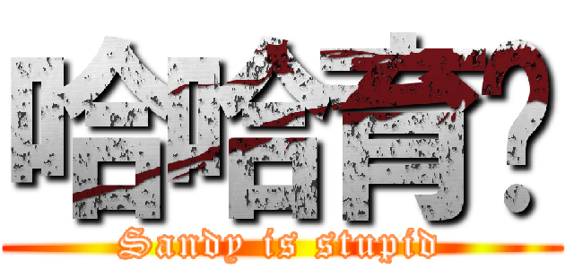 哈哈育姍 (Sandy is stupid)