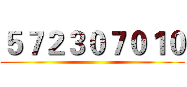 ５７２３０７０１０ ()