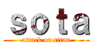 ｓｏｔａ (attack on titan)