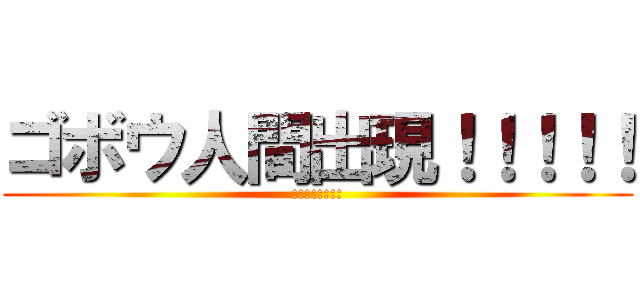 ゴボウ人間出現！！！！！ (::::::::)