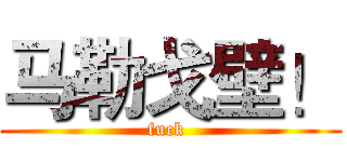 马勒戈壁！ (fuck )