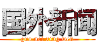 国外新闻 (guo nei xing wen)