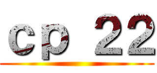 ｃｐ ２２ ()