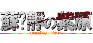 蘇芃靜の紫原 (attack on titan)
