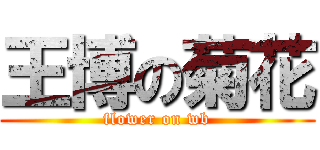 王博の菊花 (flower on wb)