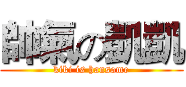 帥氣の凱凱 (kiki is hansome)