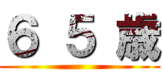 ６ ５ 歳 ()