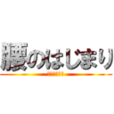 腰のはじまり (けつの終わり)