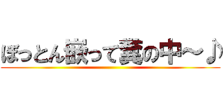 ぼっとん嵌って糞の中～♪ ()