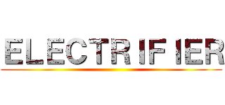 ＥＬＥＣＴＲＩＦＩＥＲ ()