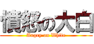 憤怒の大白 (Angry on White)