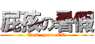 屁孩の暑假 (Test  your  EQ)