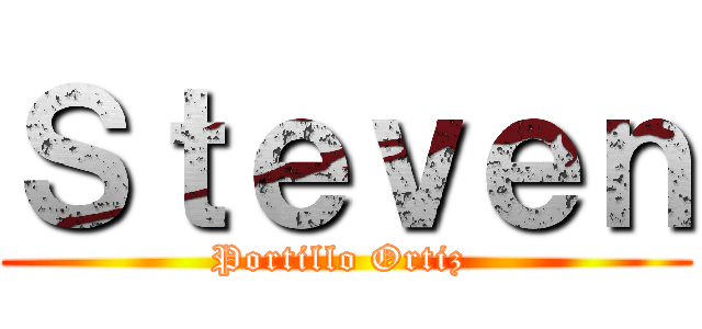 Ｓｔｅｖｅｎ (Portillo Ortiz )