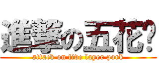 進撃の五花腩 (attack on five layer pork)