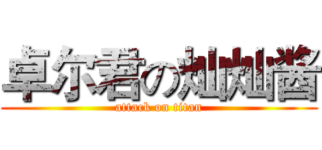 卓尔君の灿灿酱 (attack on titan)