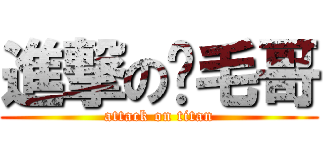 進撃の腳毛哥 (attack on titan)
