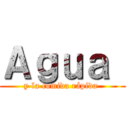 Ａｇｕａ  (y la comida rápida )