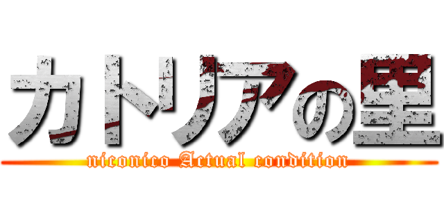 カトリアの里 (niconico Actual condition)