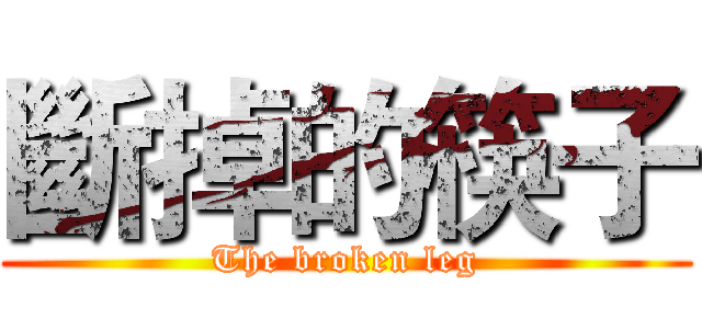 斷掉的筷子 (The broken leg)