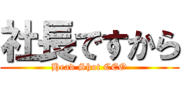 社長ですから (Head Shot CEO)