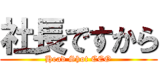 社長ですから (Head Shot CEO)