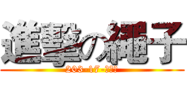 進擊の繩子 (203-17-李承翰)