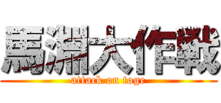 馬淵大作戦 (attack on toge)