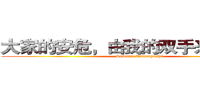 大家的安危，由我的双手来保护 ­ (——Sawada Tsunayoshi)
