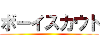 ボーイスカウト ()