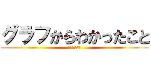 グラフからわかったこと (ｈｆ区bんｔ)
