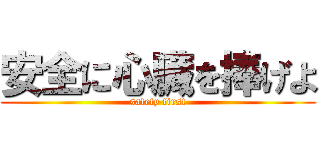 安全に心臓を捧げよ (safety first)