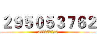 ２９５０５３７６２ (295053762)
