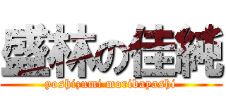 盛林の佳純 (yoshizumi moribayashi)