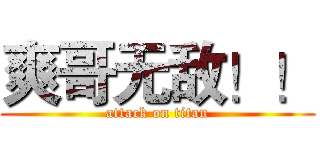 爽哥无敌！！ (attack on titan)