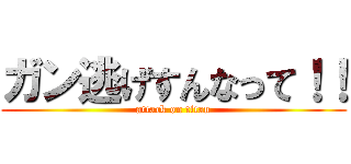 ガン逃げすんなって！！ (attack on titan)