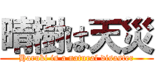 晴樹は天災 (Haruki is a natural disaster)