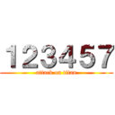 １２３４５７ (attack on titan)