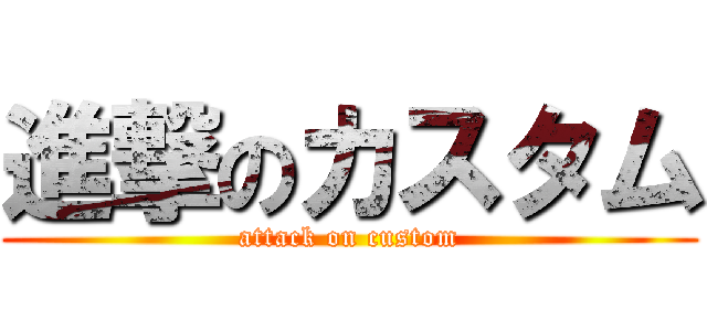 進撃のカスタム (attack on custom)
