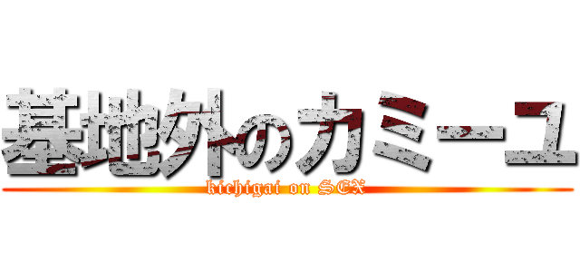 基地外のカミーユ (kichigai on SEX)