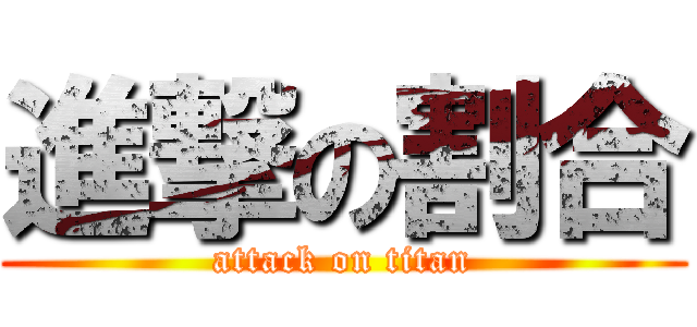 進撃の割合 (attack on titan)