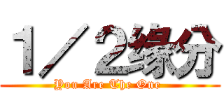 １／２缘分 (You Are The One )