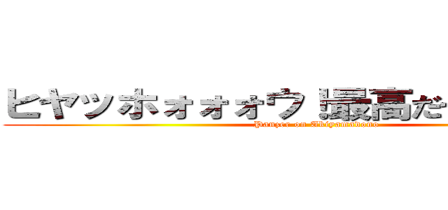 ヒヤッホォォォウ！最高だぜぇぇぇぇ！！ (Panzer on Akiyamadono)